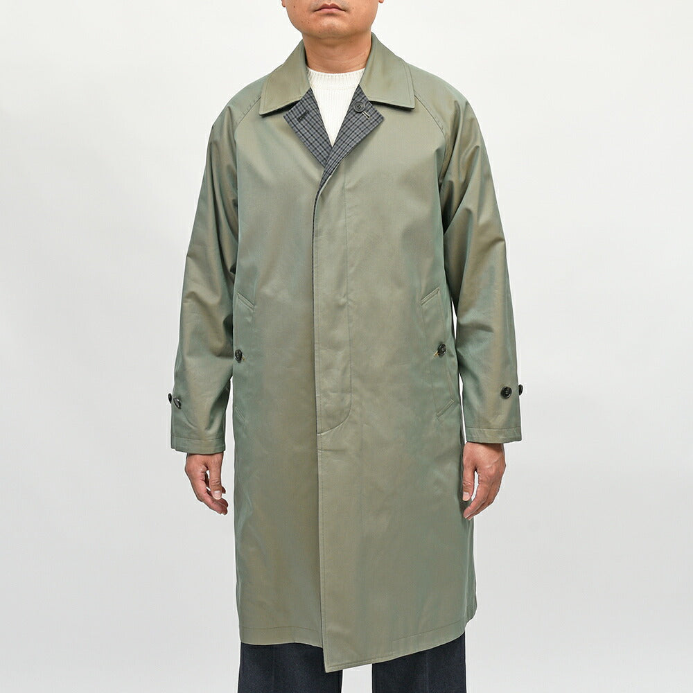 MACKINTOSH（マッキントッシュ）BALFIELD REVERSIBLE ウールコットン ガンクラブチェック リバーシブル バルカラーコート