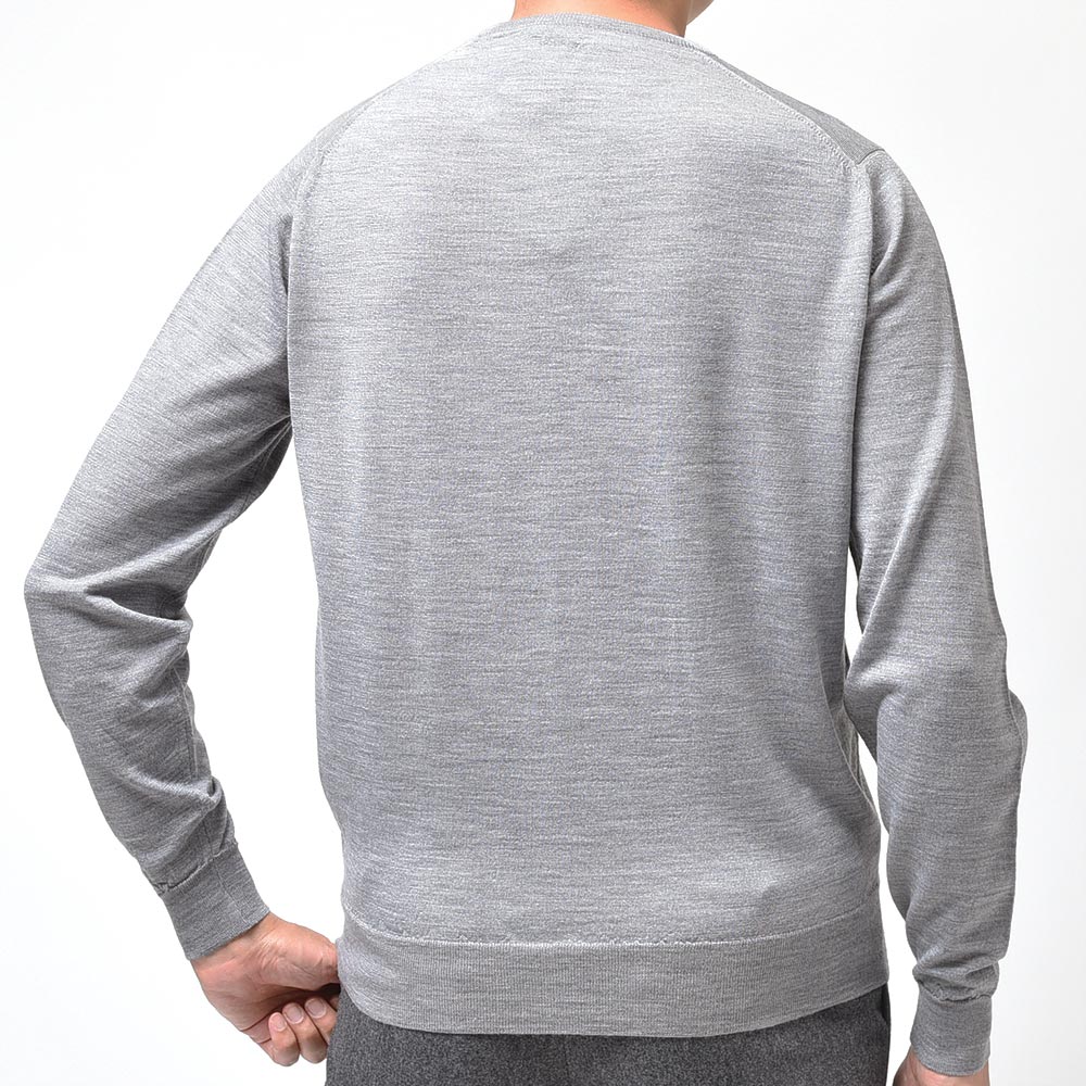 JOHN SMEDLEY ジョンスメドレー KERSHAW メリノウール 30ゲージ クルーネック ニット MODERN FIT