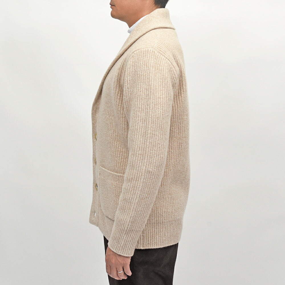 morgano（モルガーノ）ウールカシミヤ ショールカラーカーディガン