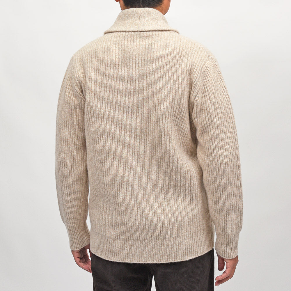 morgano（モルガーノ）ウールカシミヤ ショールカラーカーディガン