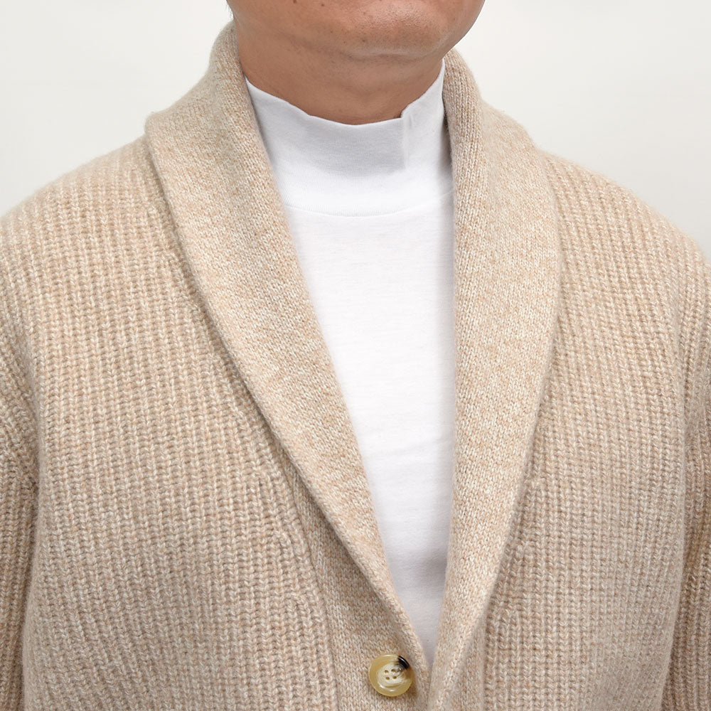 morgano（モルガーノ）ウールカシミヤ ショールカラーカーディガン