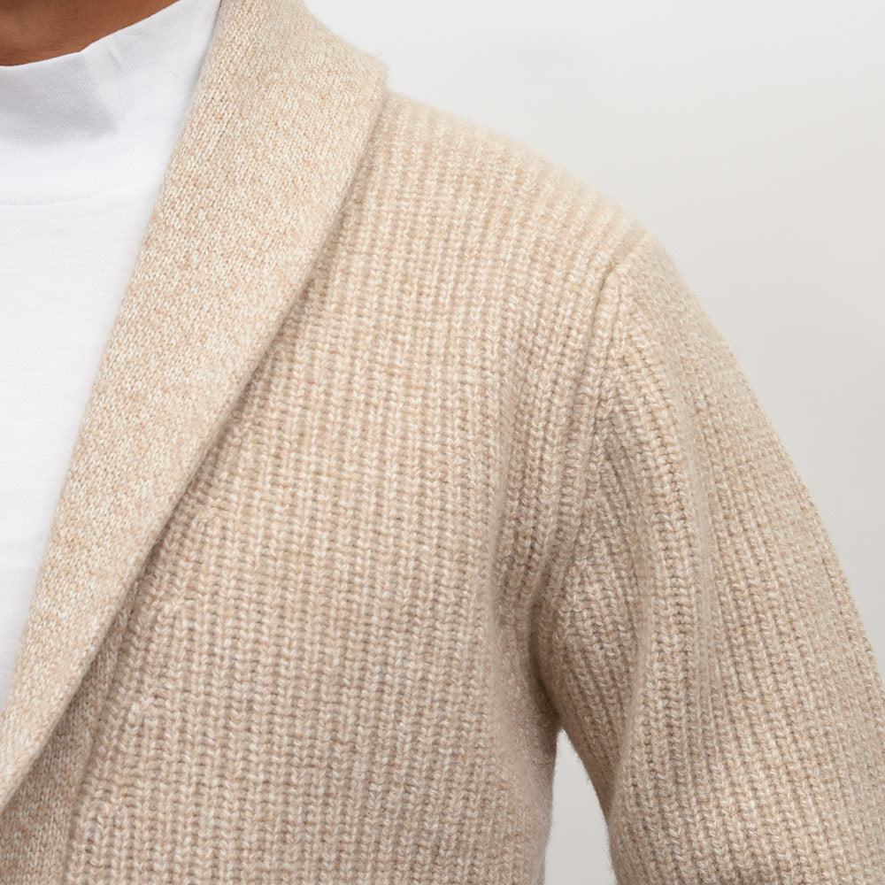 morgano（モルガーノ）ウールカシミヤ ショールカラーカーディガン