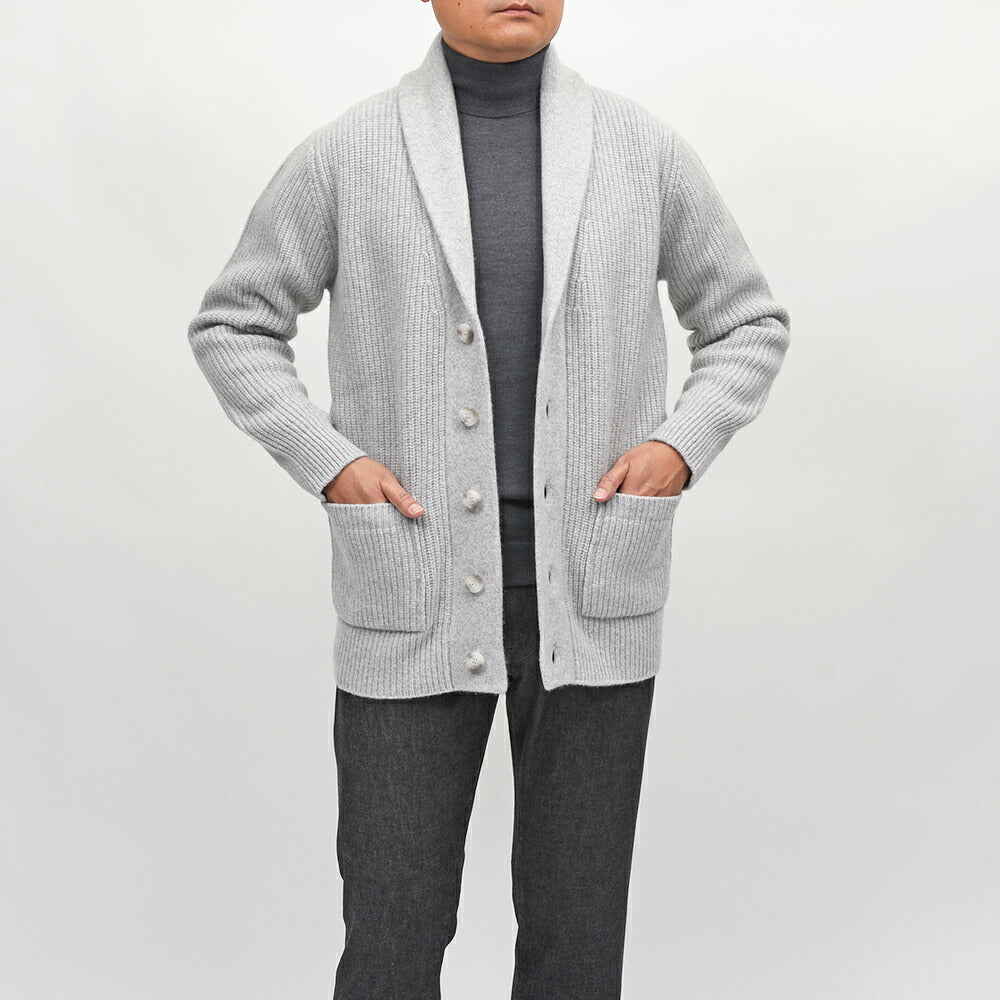 morgano（モルガーノ）ウールカシミヤ ショールカラーカーディガン