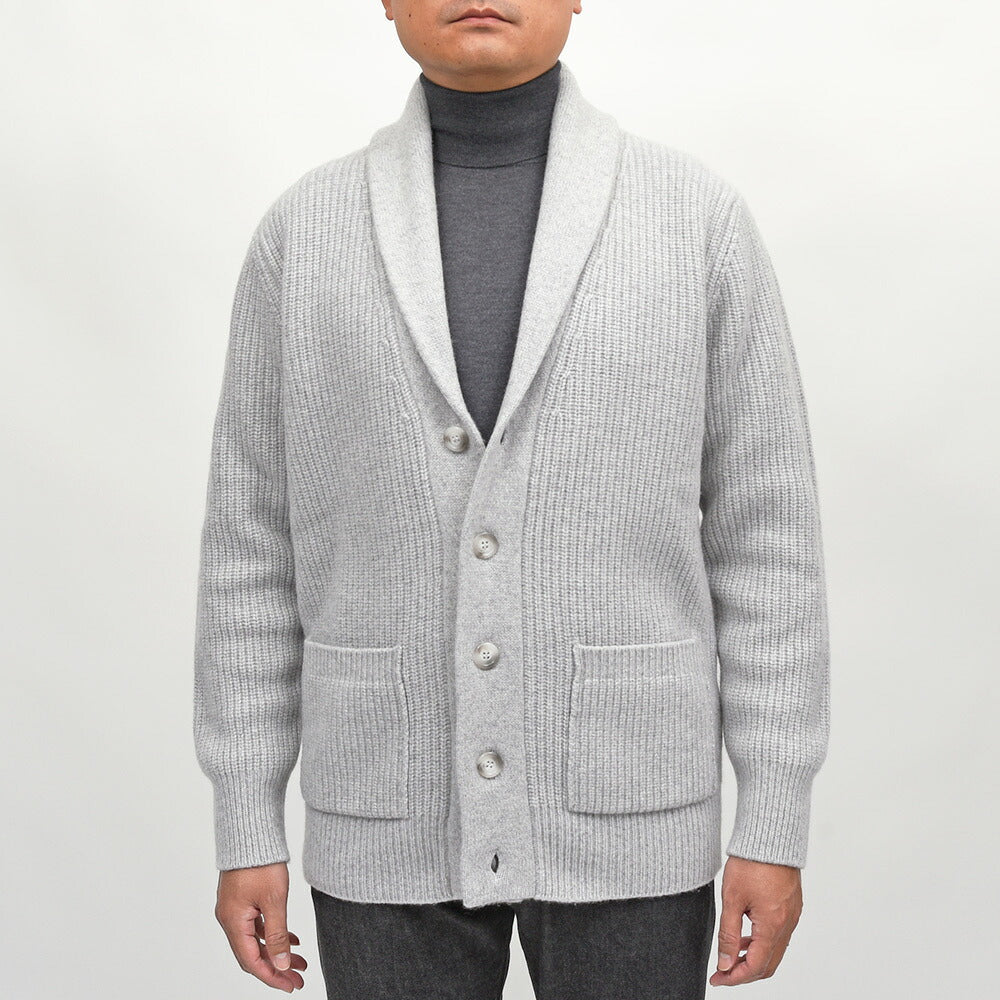 morgano（モルガーノ）ウールカシミヤ ショールカラーカーディガン
