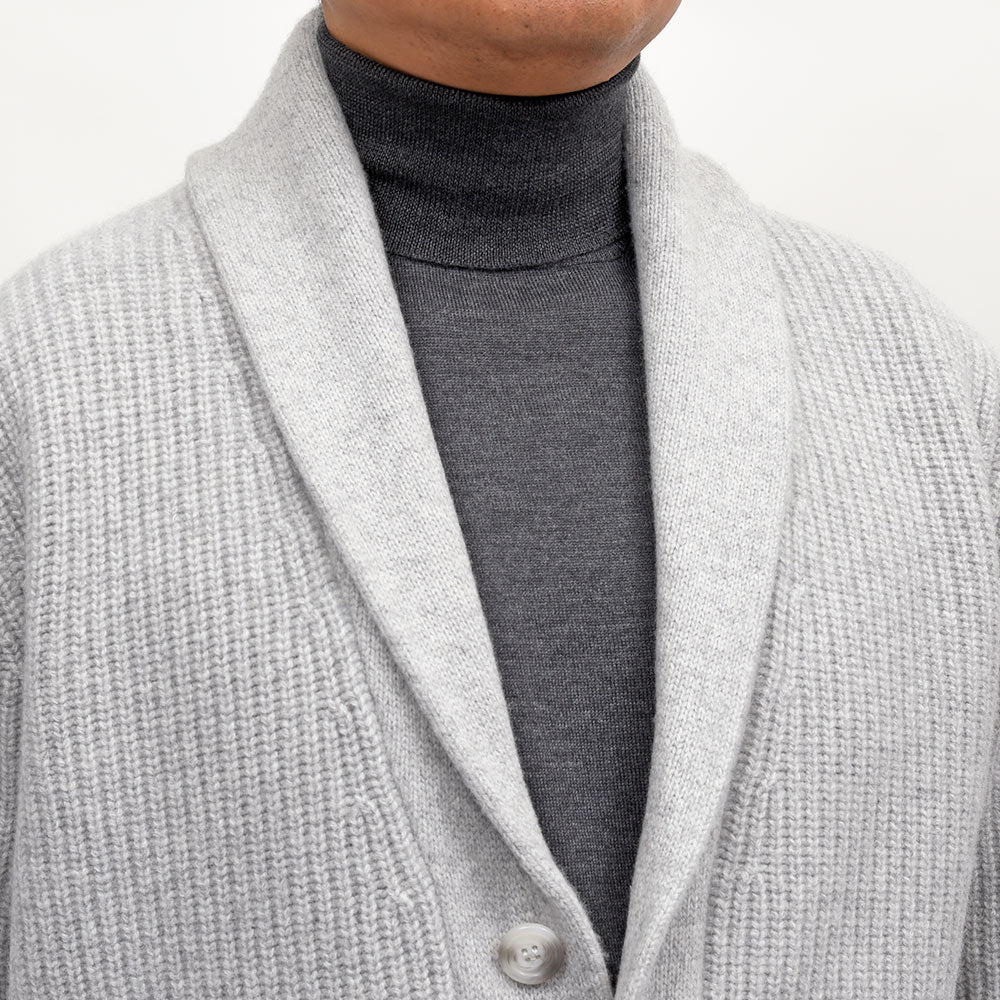 morgano（モルガーノ）ウールカシミヤ ショールカラーカーディガン