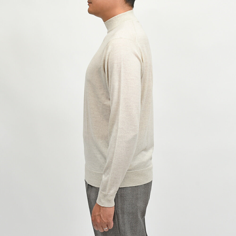 JOHN SMEDLEY（ジョンスメドレー）KILDAY エクストラファインメリノウール 30ゲージ モックネックニット MODERN FIT