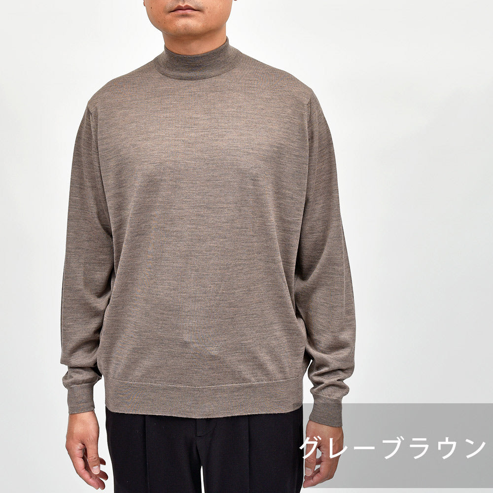 JOHN SMEDLEY（ジョンスメドレー）KILDAY エクストラファインメリノウール 30ゲージ モックネックニット MODERN FIT
