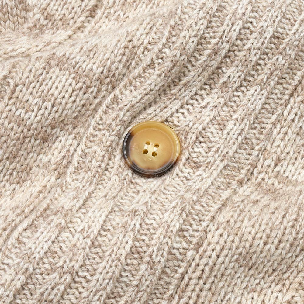 Settefili Cashmere（セッテフィーリ カシミア）ウールカシミヤ ケーブル ショールカラーカーディガン