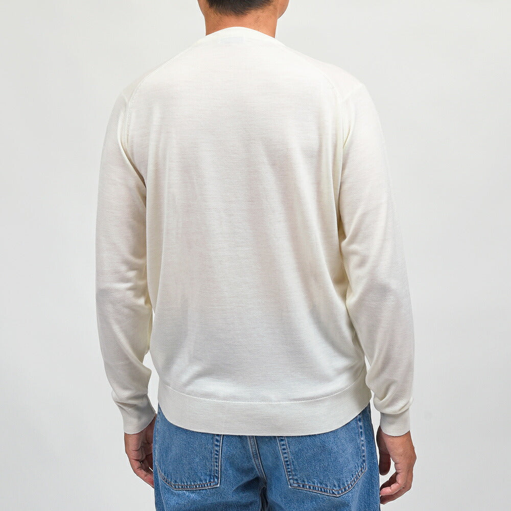 JOHN SMEDLEY（ジョンスメドレー）SCANLAN エクストラファインメリノウール 30ゲージ クルーネックニット MODERN FIT