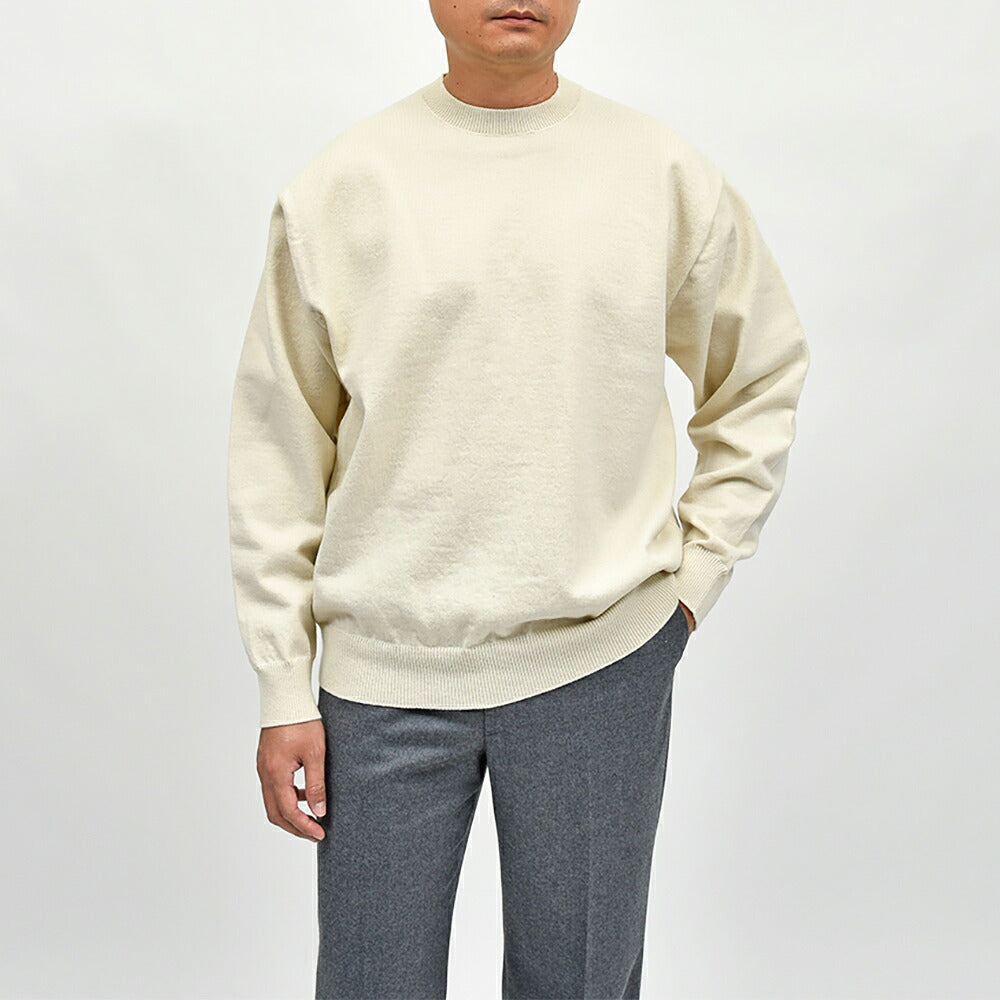 Yonetomi（ヨネトミ）RIGID CASHMERE SWEATER Crew Neck Pullover リジッドカシミヤ クルーネックニット