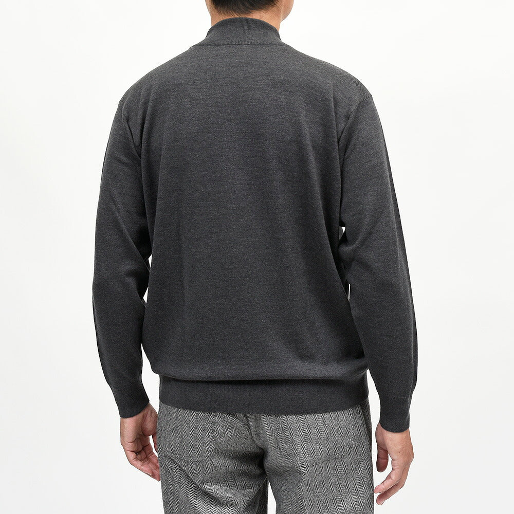 JOHN SMEDLEY（ジョンスメドレー）A4546 エクストラファインメリノウール 24ゲージ モックネックニット