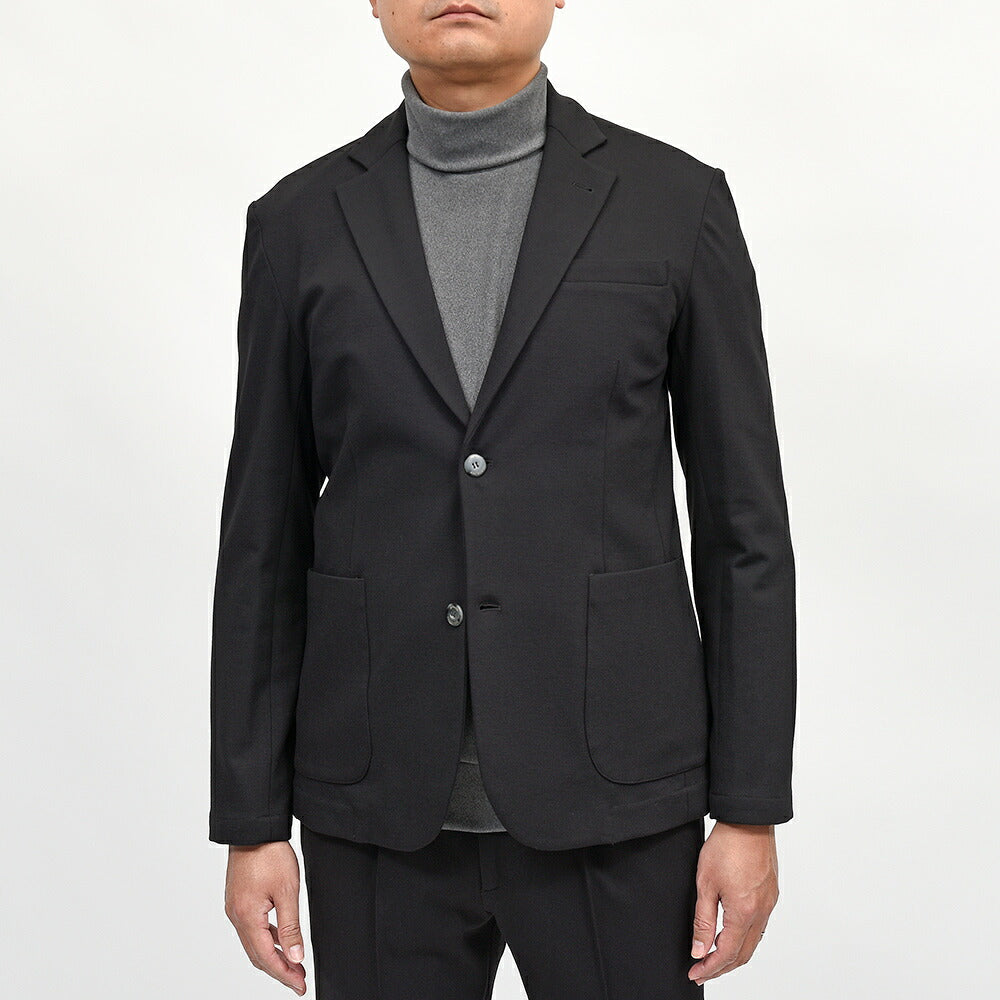 giabsarchivio（ジャブスアルキヴィオ）STROZZI ウォッシャブルジャージー セットアップ対応 シングルジャケット A5997N