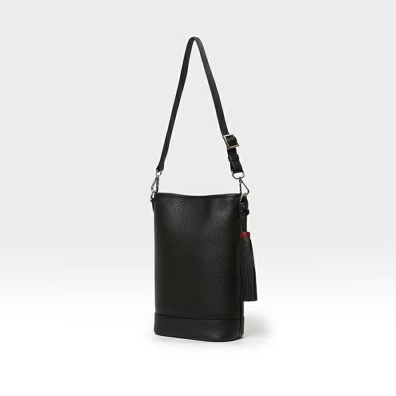 ACATE（アカーテ）VIALE カーフ シュリンクレザー コンパクトバケットバッグ