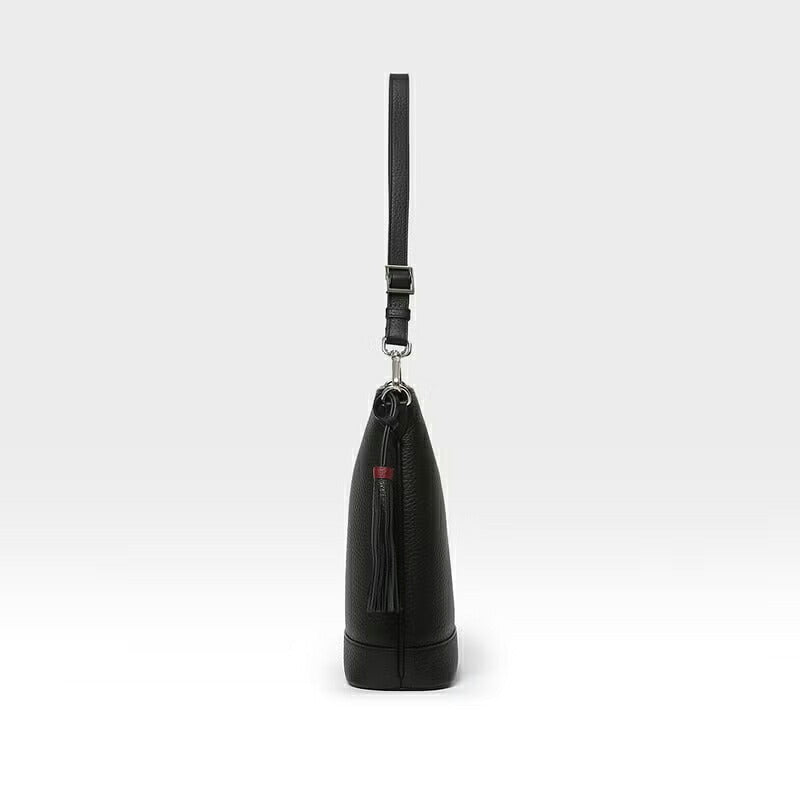 ACATE（アカーテ）VIALE カーフ シュリンクレザー コンパクトバケットバッグ