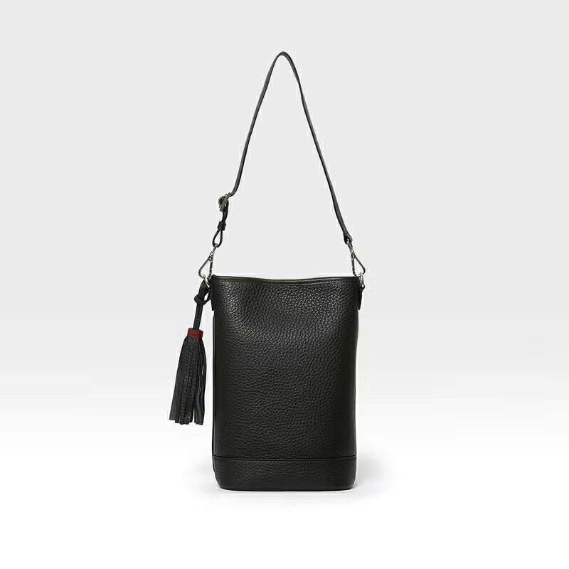 ACATE（アカーテ）VIALE カーフ シュリンクレザー コンパクトバケットバッグ