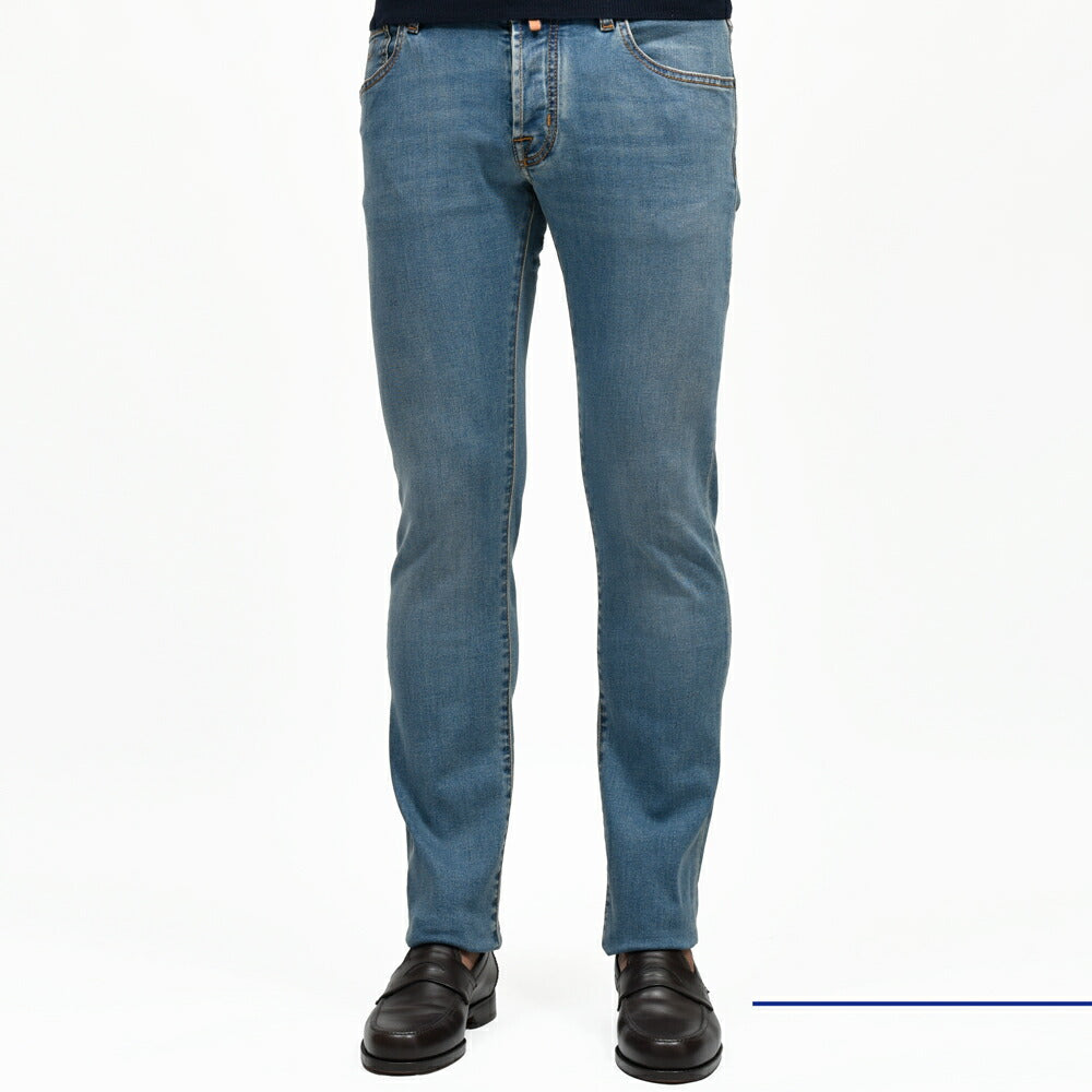 JACOB COHEN（ヤコブコーエン） NICKニック ウォッシュドコットンストレッチスリムテーパードデニム 226-42212 53056037052