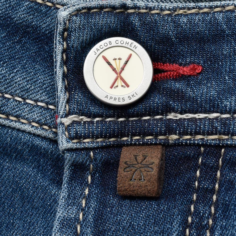 JACOB COHEN（ヤコブコーエン） NICKニック Apres-ski ウォッシュドコットンカシミヤストレッチスリムテーパードデニム 226-42509 53056045052
