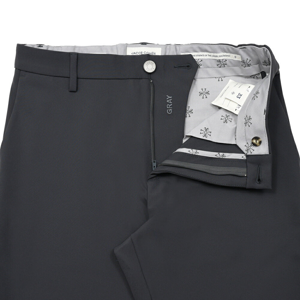 JACOB COHEN（ヤコブコーエン）GRAYグレイ ナイロンテーパードパンツ 226-62102 53066000052