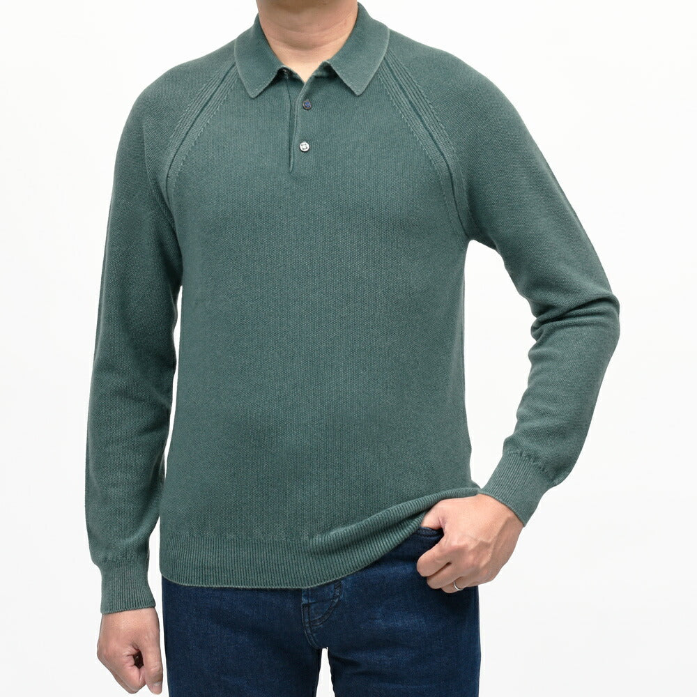 JACOB COHEN（ヤコブコーエン）カシミヤニットL/Sポロ 226-25407 56066008052