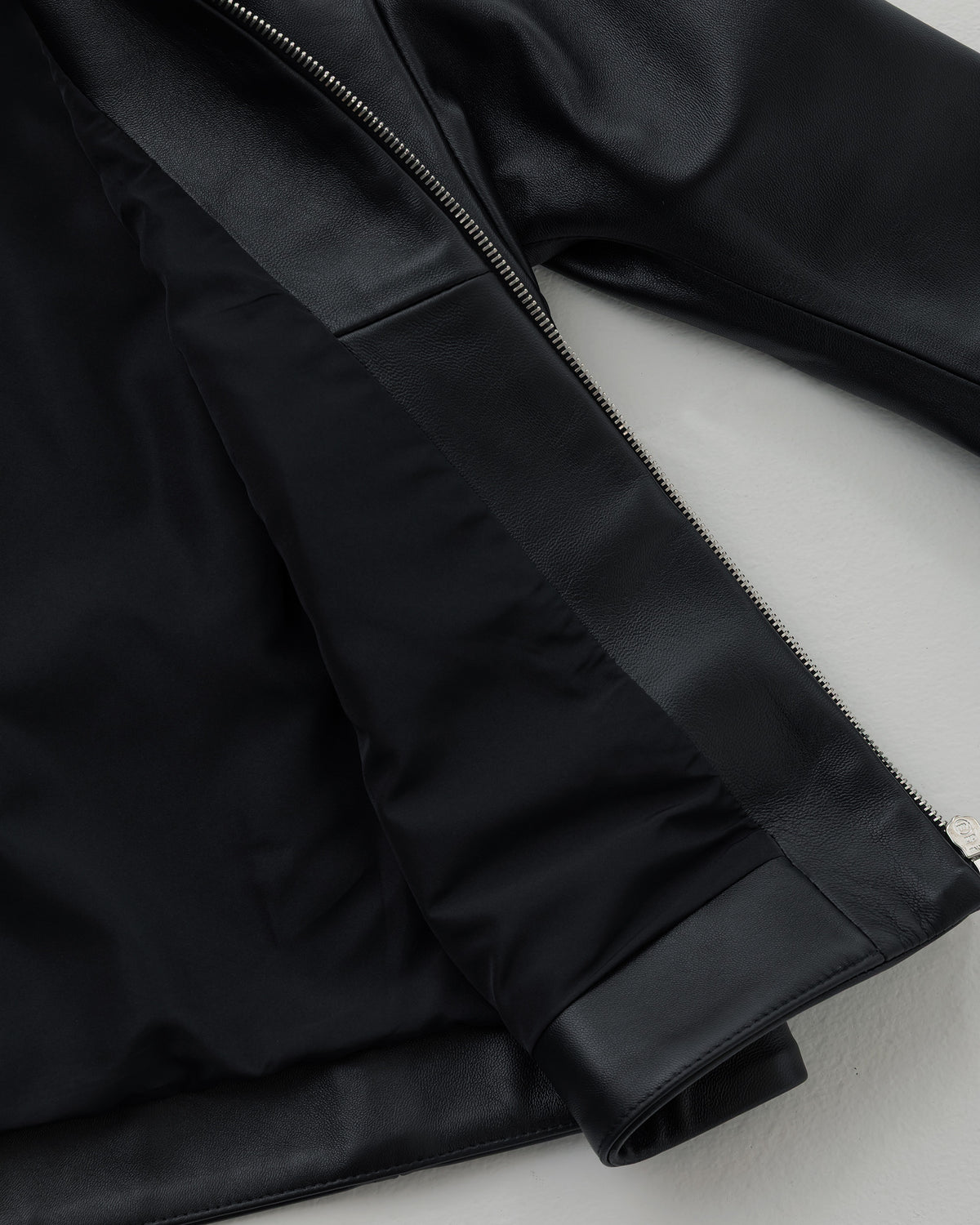 FAI（ファイ） シルバーZIP ナッパチェラータ ラムレザーシングルライダース / ブラック