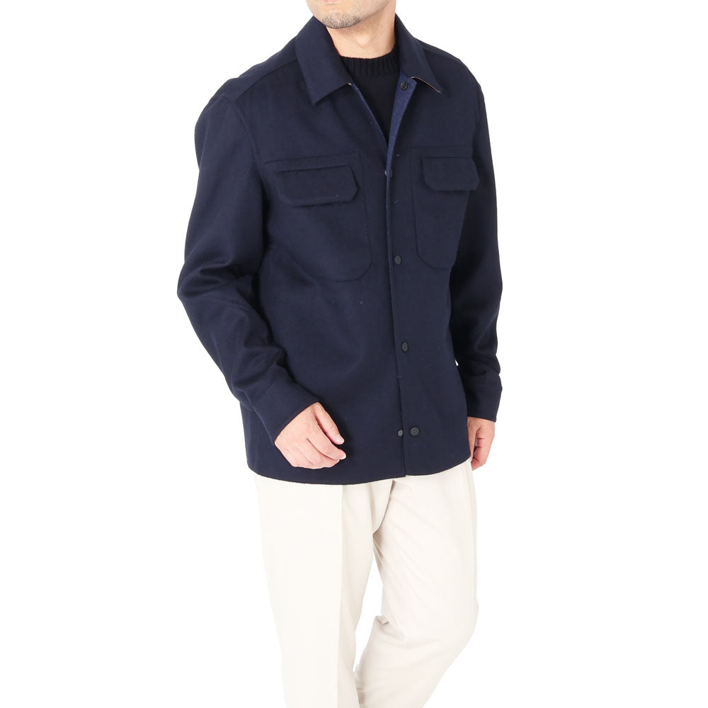 シーズ / ウール&カシミア OVERSHIRT DOUBLE/JJ075 TN585