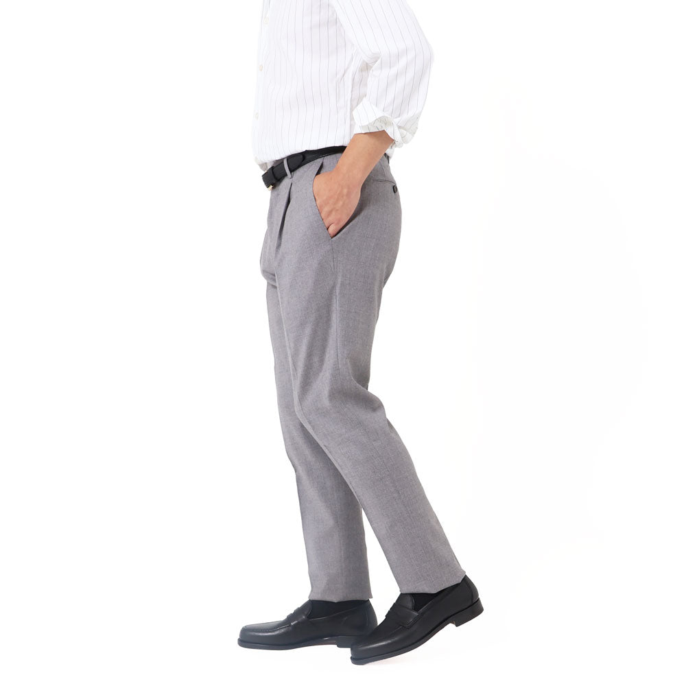 ピーティートリノ / ストレッチ ライトフランネル 1プリーツ パンツ/GENTLEMAN FIT/COGF11ZP0CL1 CM13