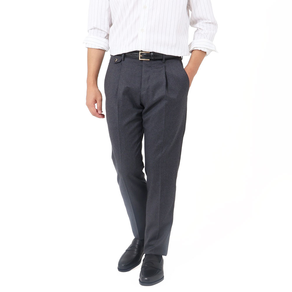 ピーティートリノ / ストレッチ ライトフランネル 1プリーツ パンツ/GENTLEMAN FIT/COGF11ZP0CL1 CM13