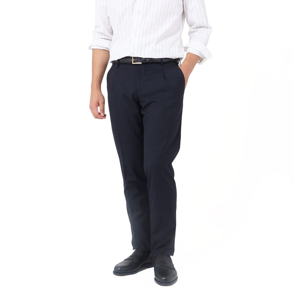 ピーティートリノ / テクノウール 1プリーツ パンツ/SLIM FIT/CPVF11Z00CFP VD06