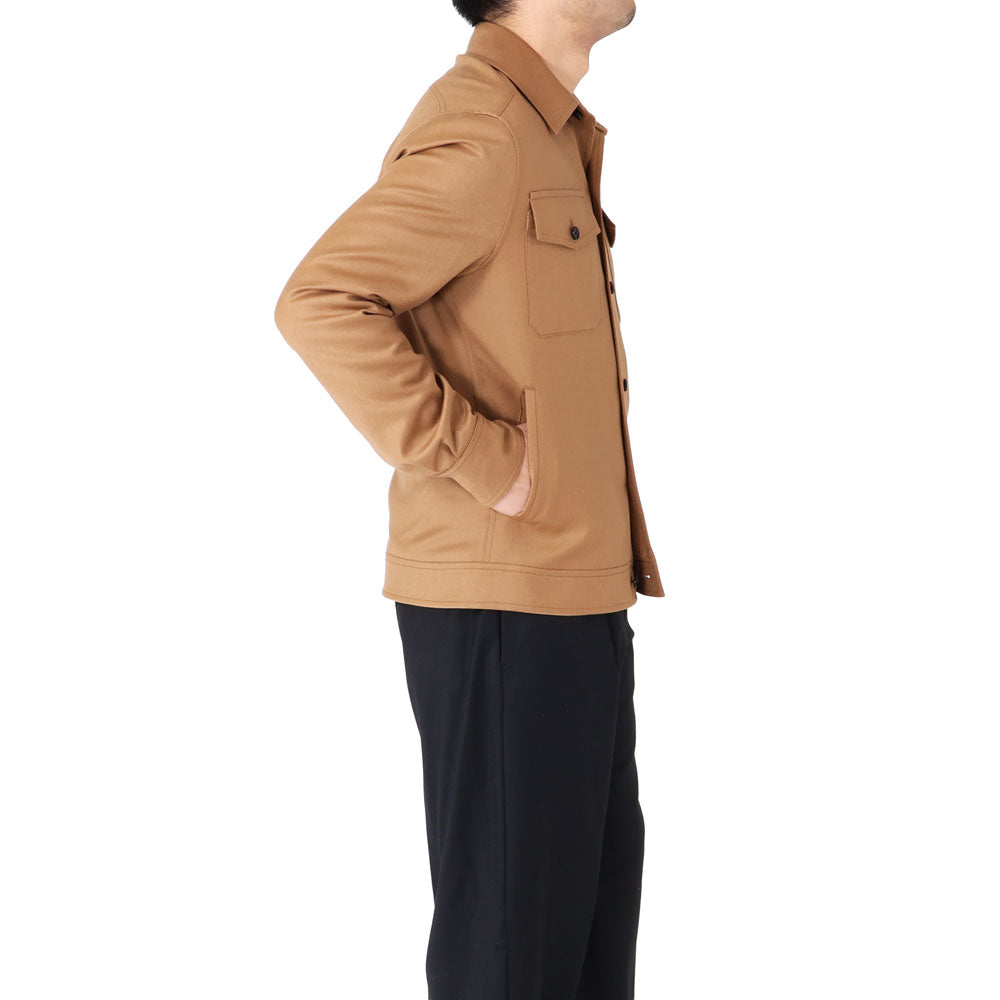 ラルディーニ / ウール&カシミア ストレッチ フランネル シャツジャケット/ROVO CN65403