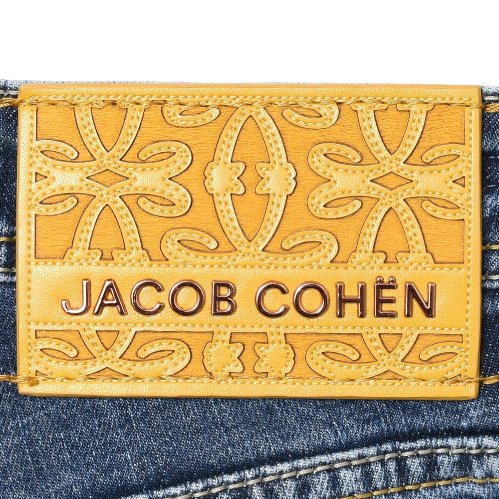 JACOB COHEN（ヤコブコーエン） BARDバード PREMIUM EDITION ハードウォッシュドコットンストレッチ テーパードフィットダメージデニム 226-71597