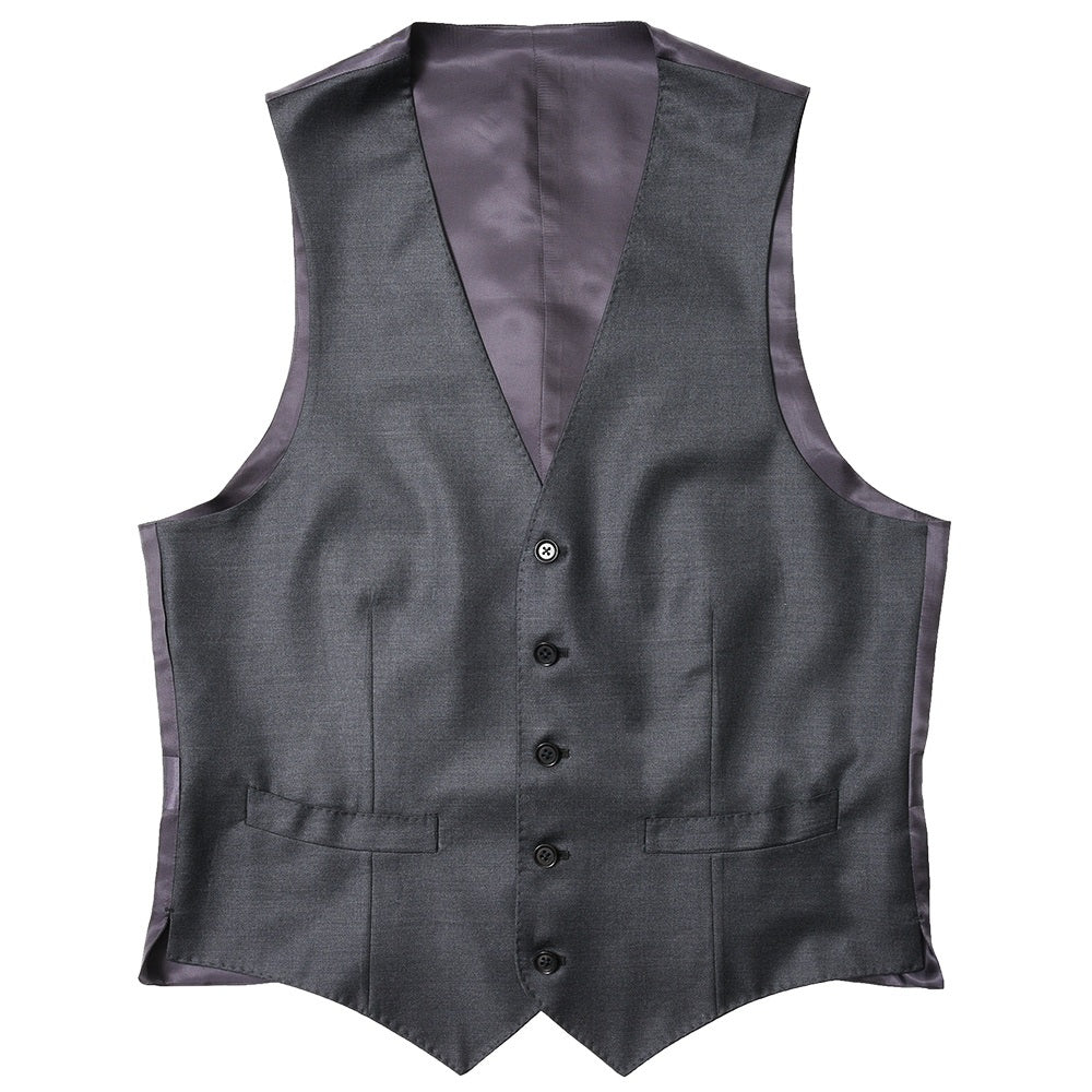 guji（グジ） SUPER150'sウールギャバジンソリッドジレ (MADE BY RING JACKET / LoroPianaファブリック使用)