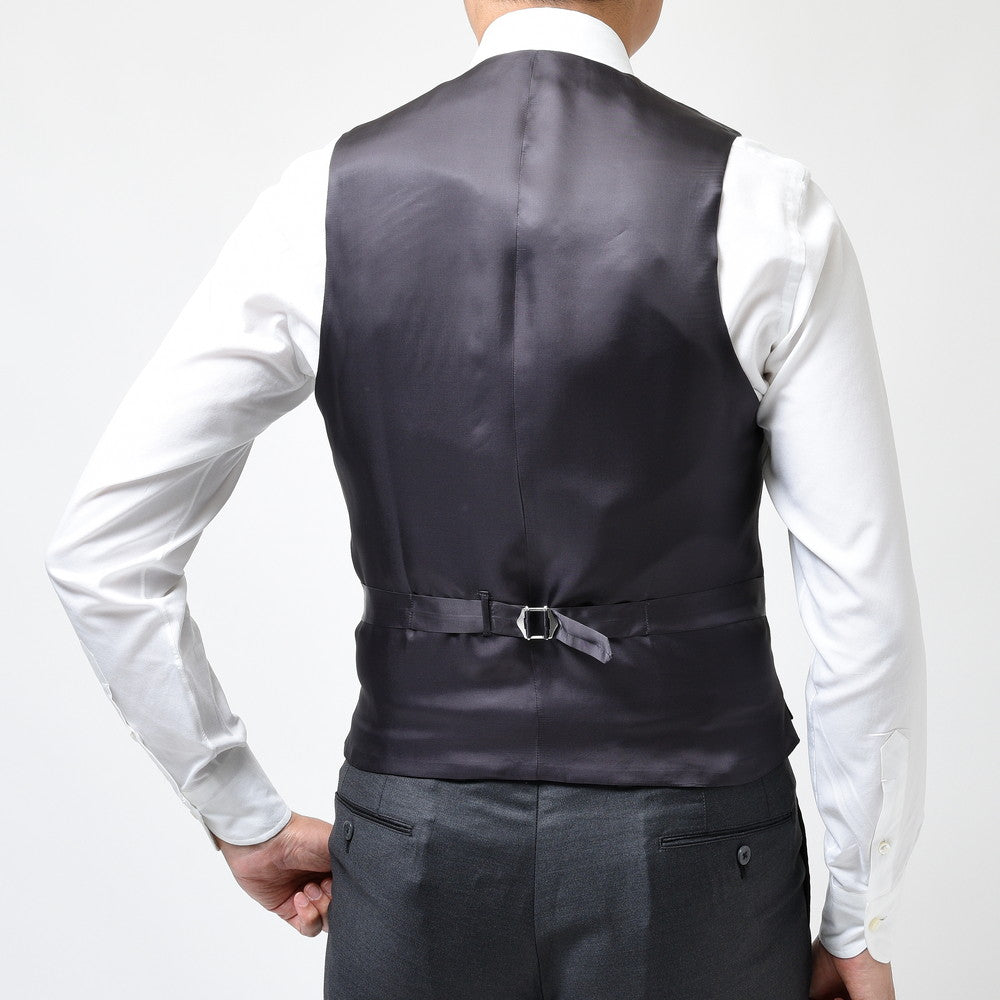 guji（グジ） SUPER150'sウールギャバジンソリッドジレ (MADE BY RING JACKET / LoroPianaファブリック使用)