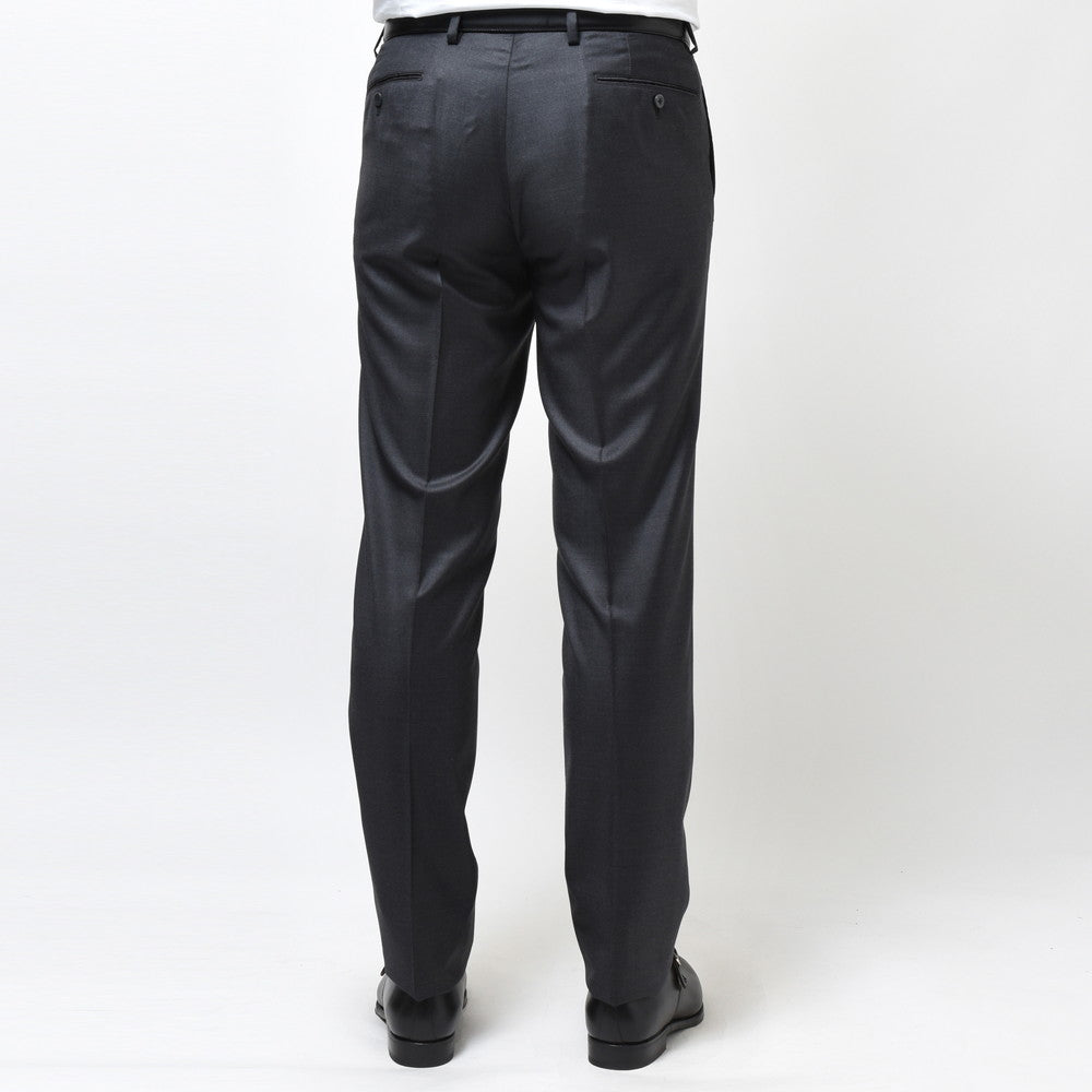 guji（グジ） SUPER150'sウールソリッド6B1プリーツダブルスーツ (MADE BY RING JACKET / LoroPianaファブリック使用)【オールシーズン】