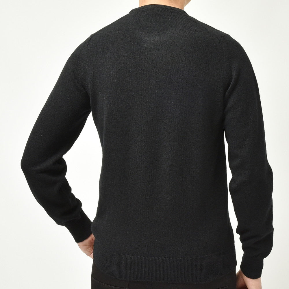 FEDELI（フェデリ） ハイゲージカシミアソリッドクルーネックニット ARG.SLIM ML.