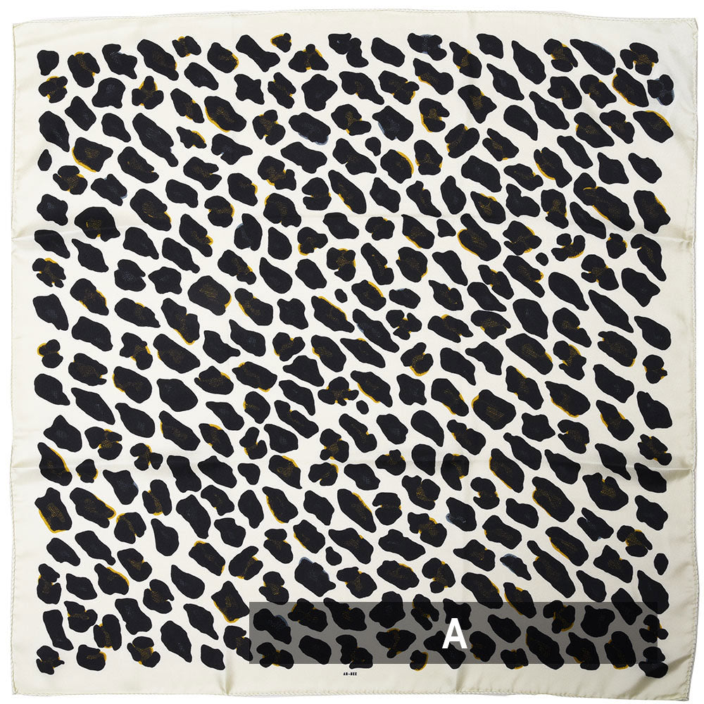 ANNEE（アネー） シルクツイルプリントスカーフ LEOPARD[70×70(cm)]