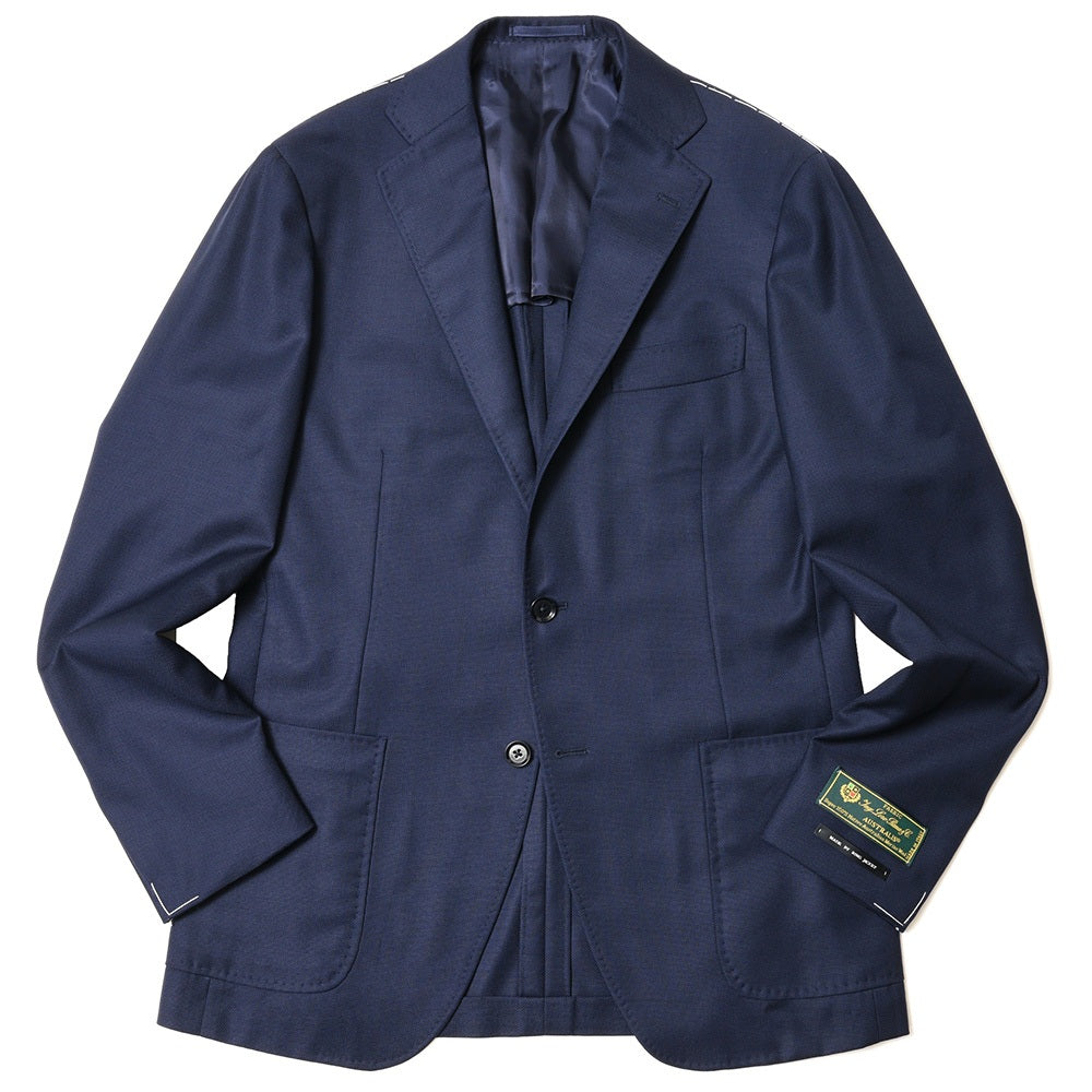 guji（グジ） SUPER150'sウールホップサックソリッド3Bジャケット (MADE BY RING JACKET / LoroPianaファブリック使用)
