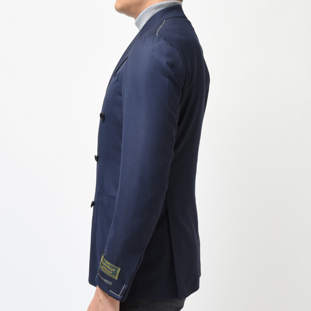 guji（グジ） SUPER150'sウールホップサックソリッド6Bダブルジャケット (MADE BY RING JACKET / LoroPianaファブリック使用)