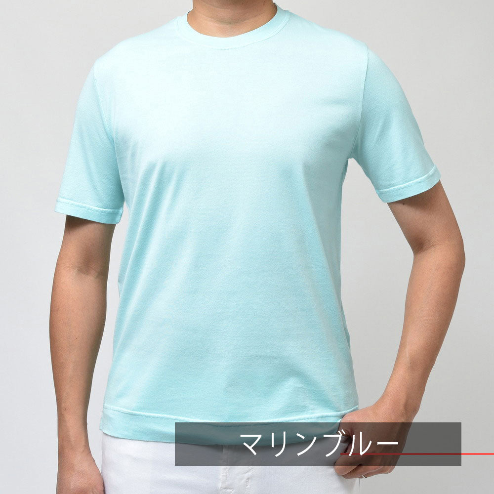FEDELI（フェデリ） ガーメントダイオーガニックギザコットンスムースS/Sクルーネックカットソー EXTREME MM.