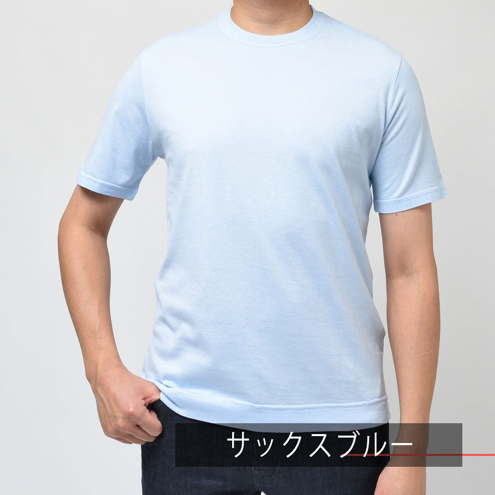 FEDELI（フェデリ） ガーメントダイオーガニックギザコットンスムースS/Sクルーネックカットソー EXTREME MM.