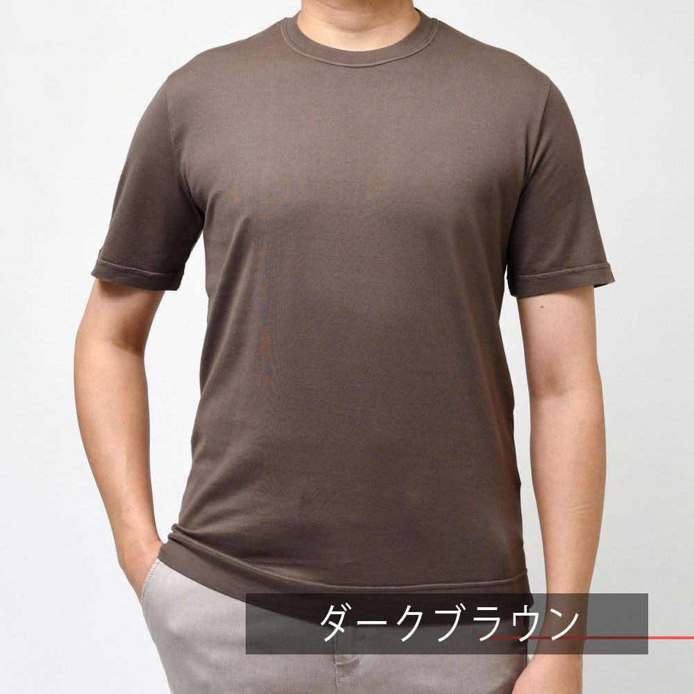 FEDELI（フェデリ） ガーメントダイオーガニックギザコットンスムースS/Sクルーネックカットソー EXTREME MM.