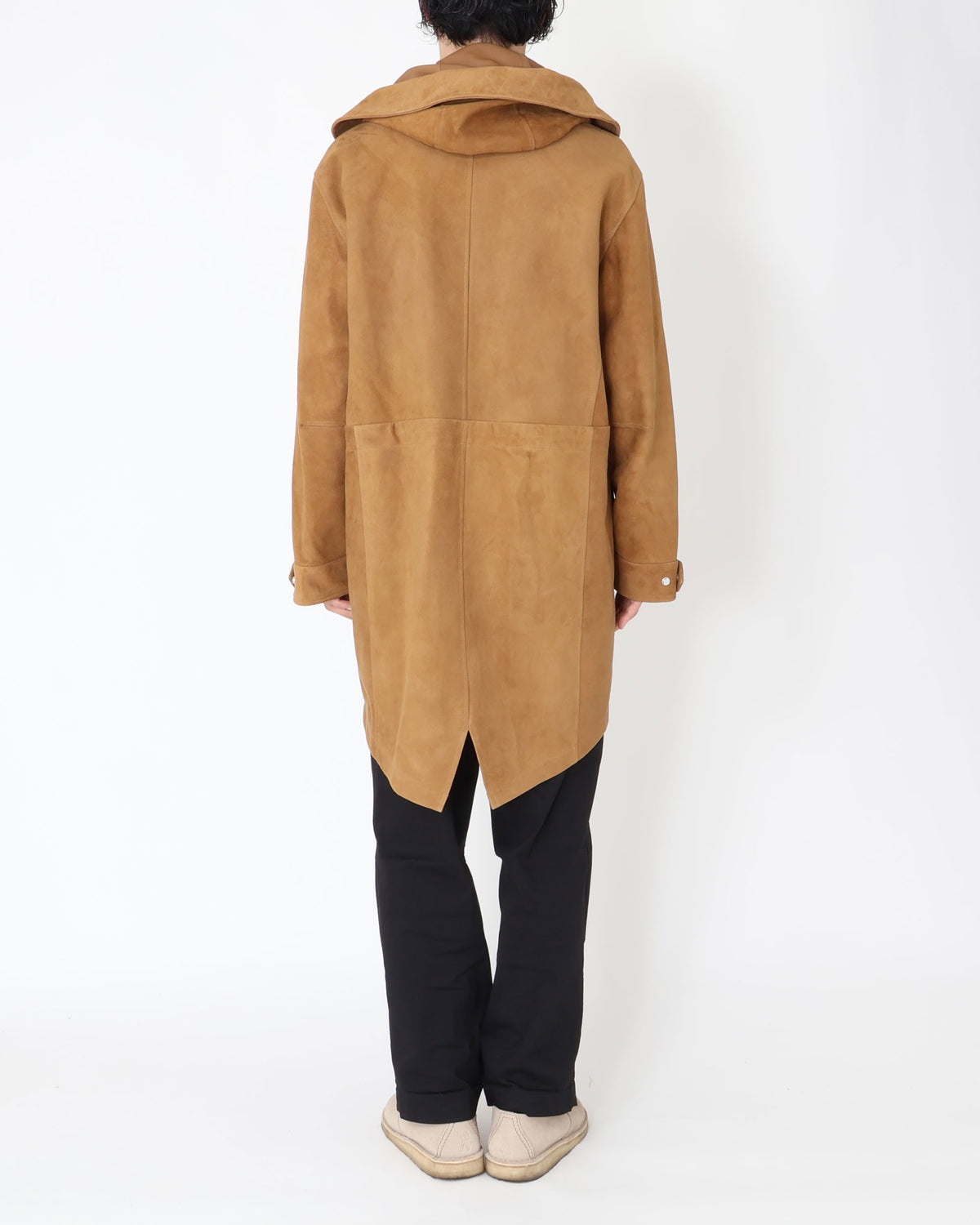 FOCUS（フォーカス） シルバーZIP SPレザー スエードモッズコート / キャメル