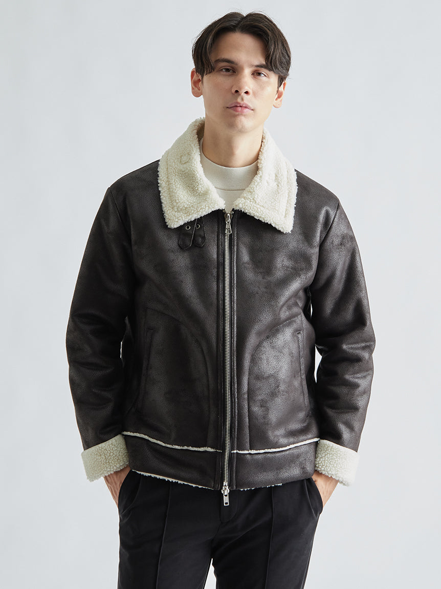 アウール / FAKE MOUTON JACKET