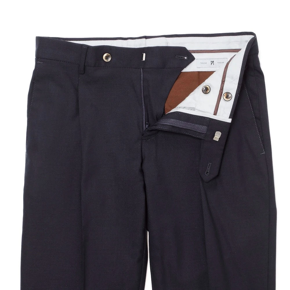 ピーティートリノ / テクノウール 1プリーツ パンツ/SLIM FIT/CPVF11Z00CFP VD06