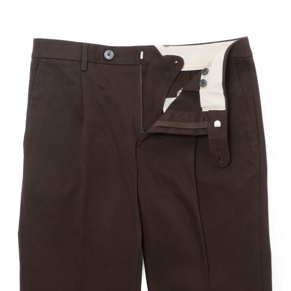ジーティーアー / ストレッチ コットンツイル 1プリーツ パンツ(Waist Comfort Band)/fedelico 01 RE 27805