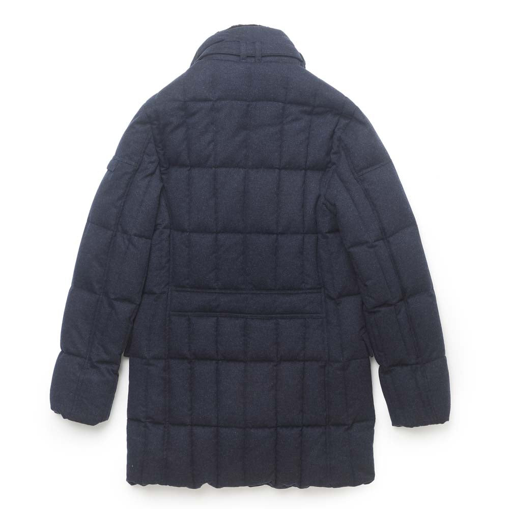 ムーレー / カシミア ダブルブレスト ダウンコート/MORRIS-IL/NAVY