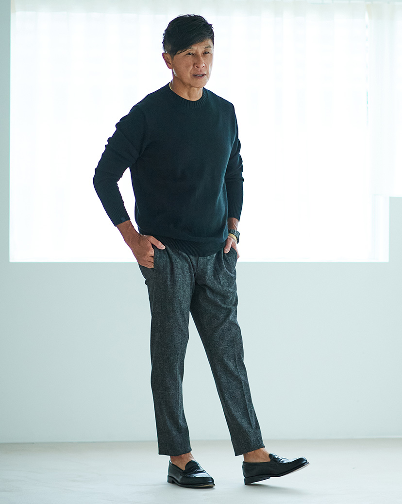 BR別注 giabsarchivio シルキージャージー パンツ48 ネイビー BR別注 giabsarchivio シルキージャージー パンツ48 ネイビー メンズ