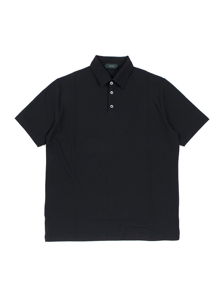 B R Online Style Web Magazine Online Shop ビー アール オンライン ザノーネ アイスコットン ポロシャツ ブラック