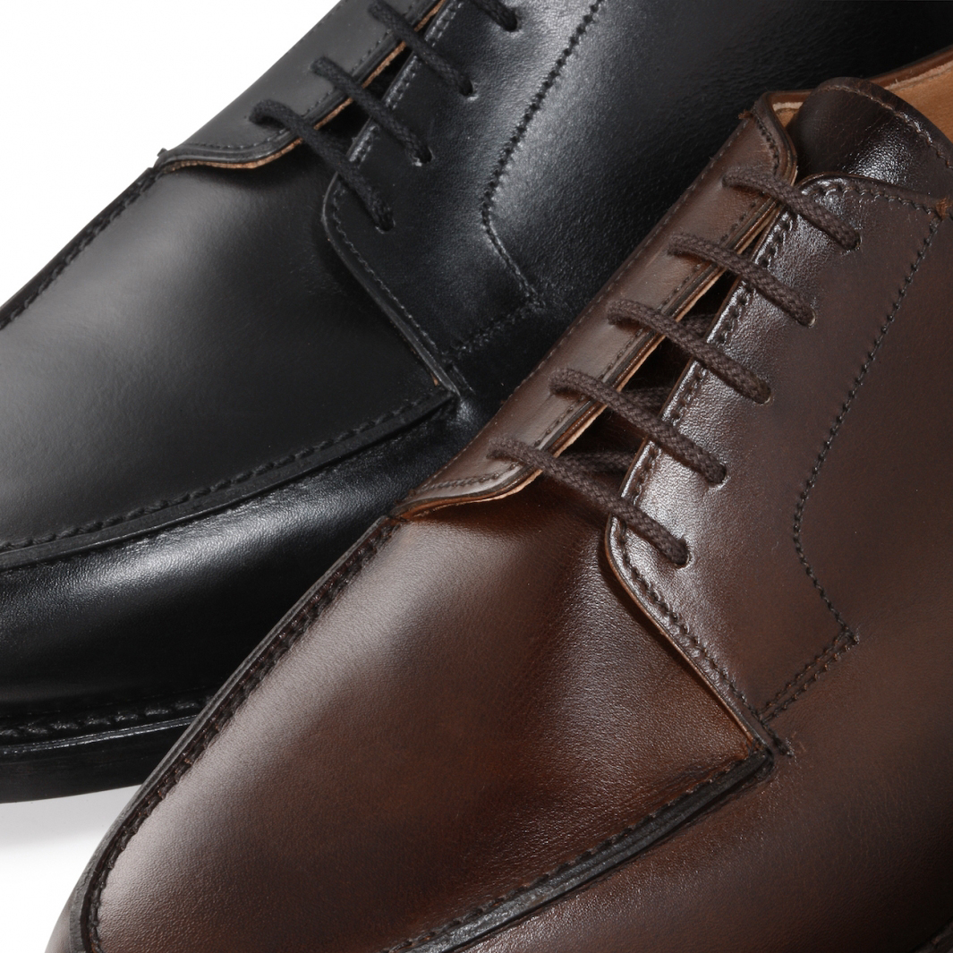 クロケットアンドジョーンズ CROCKETT&JONES MORETON Uチップ ドレスシューズ ブラック【サイズ8E】【メンズ】