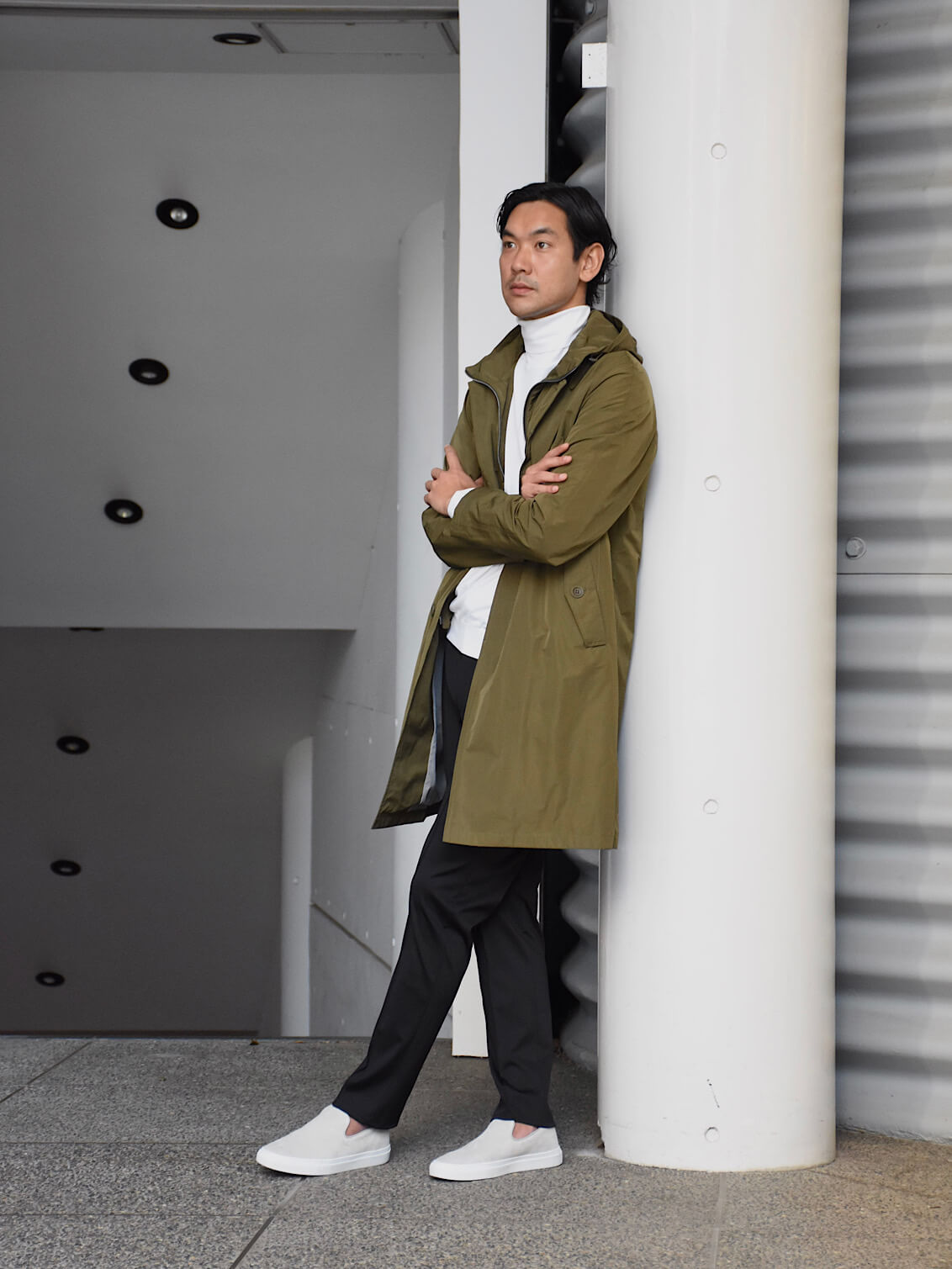B R Online Style Web Magazine Online Shop ビー アール オンライン ヘルノ フーデッド チェスタープロテクター付き バルカラーコート Rain Collection Im0272u
