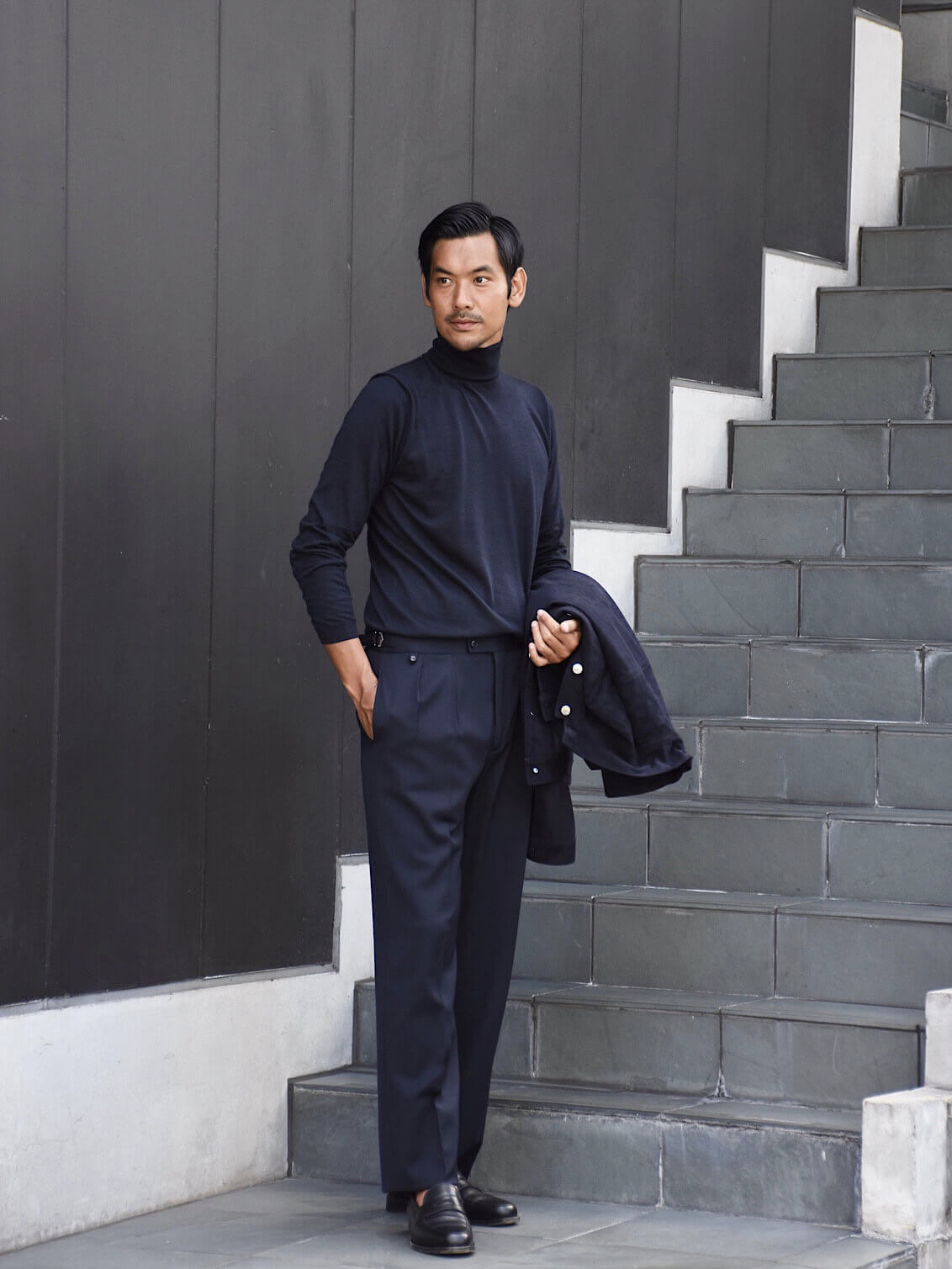 パンツ スラックス メンズ 「BERNARD ZINS / ベルナール ザンス」別注 BELLECHASSE LINEN スラックス BERNARD ZINS SPENDER コットンコーデュロイ ワイド